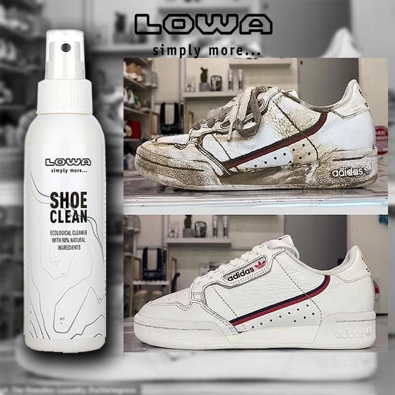 LOWA Shoe Sneaker Cleaner Spray - 200ml for Leather & Textile