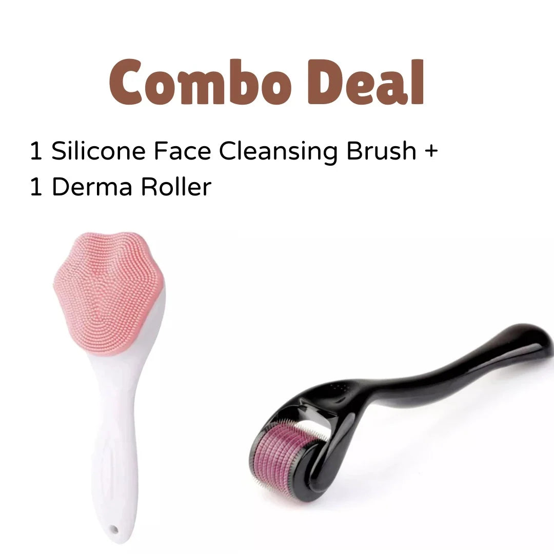 6-in-1 Skincare & Haircare Set – Jade Roller, Ice Roller, Derma Roller & Scalp Tools