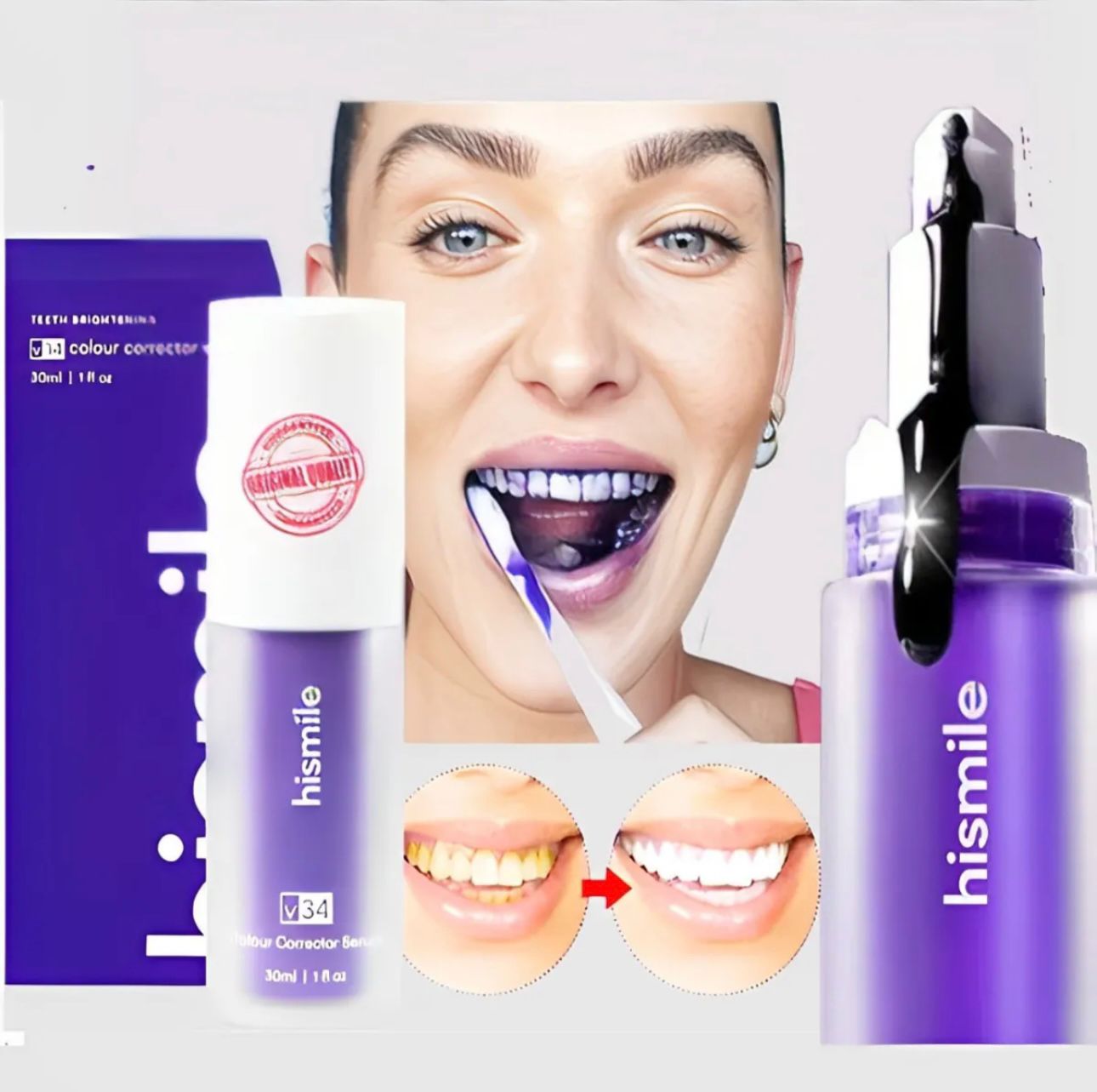 Hismile V34 Colour Corrector - Instant Teeth Whitening & Stain Concealer