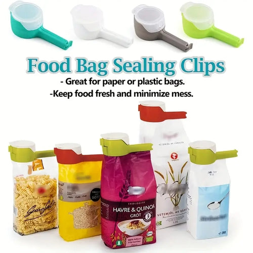 Bag Clips with Cap – Food Storage Sealing Clips (Random Color)