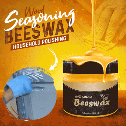 Natural Beeswax Furniture Polish & Cleaner Kit - Restore & Protect Wood Surfaces