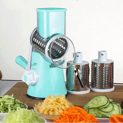 Tabletop Drum Grater – Manual Vegetable Slicer & Shredder