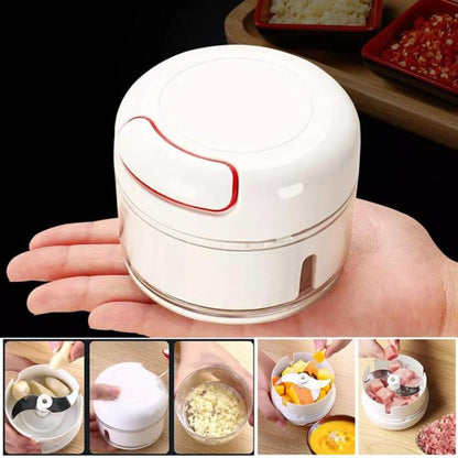 Mini Food Chopper – Hand-Powered Vegetable & Meat Grinder