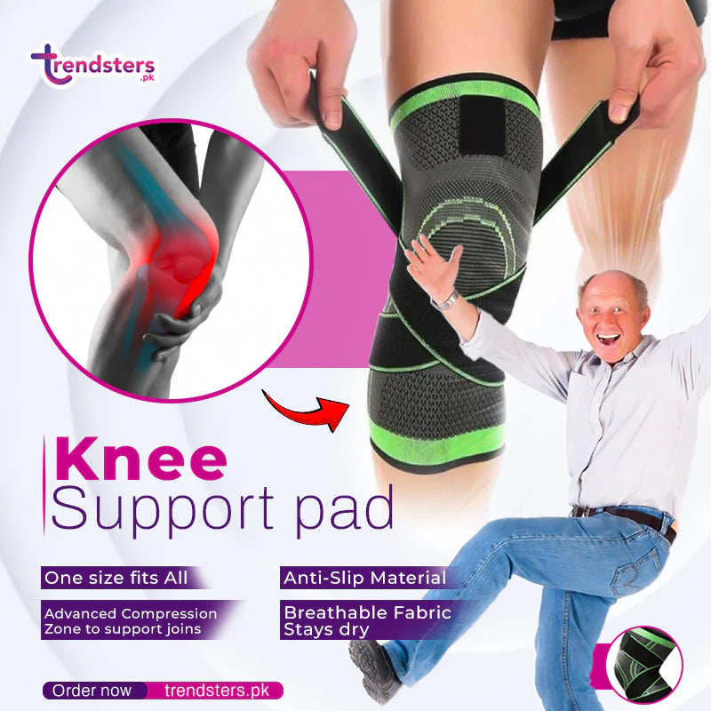 BeActive Knee Support Brace with Magnetic Pad for Back Pain Relief
