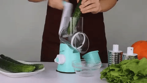 Tabletop Drum Grater – Manual Vegetable Slicer & Shredder